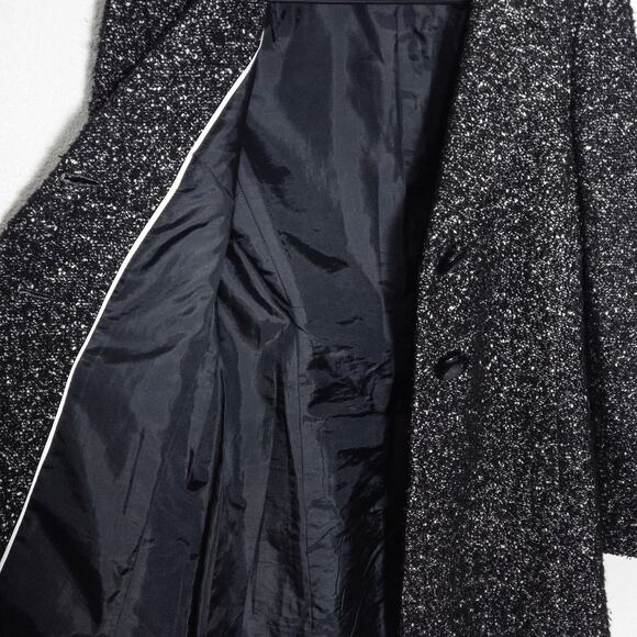 Talbots Petites Women’s Knit Coat Dark Academia Minimalist Structured Fit Sz 2 - Picture 7 of 10